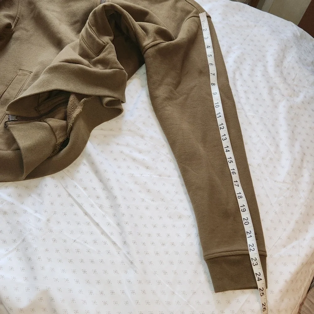 NWOT Everlane olive green organic cotton zip-up jacket sz M